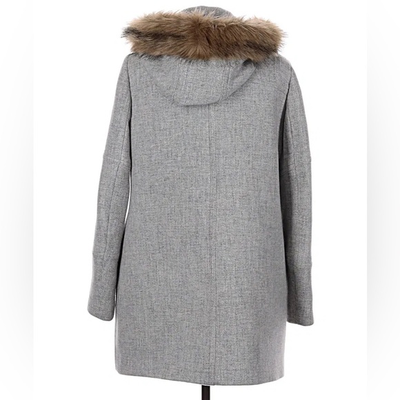 J. Crew Chateau parka in Italian stadium-cloth wool - gray excellent condition - Picture 2 of 4